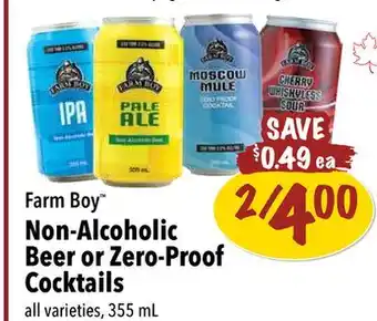 Farm Boy Farm Boy Non-Alcoholic Beer or Zero-Proof Cocktails offer