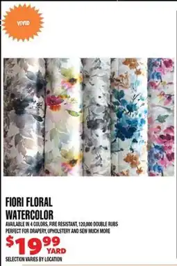 Len's Mill Stores FIORI FLORAL WATERCOLOR offer