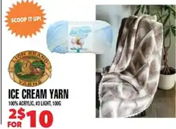 Len's Mill Stores Lion Brand Ice Cream Yarn offer