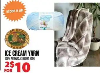Len's Mill Stores Lion Brand Ice Cream Yarn offer
