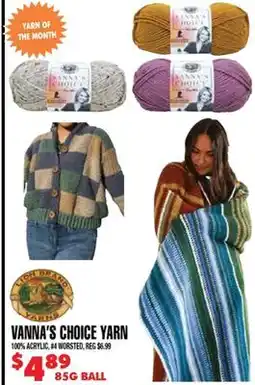 Len's Mill Stores Lion Brand Vanna's Choice Yarn offer