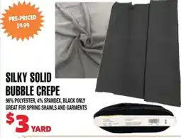 Len's Mill Stores Silky Solid Bubble Crepe offer