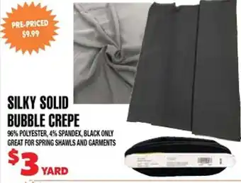 Len's Mill Stores Silky Solid Bubble Crepe offer