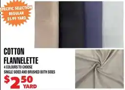 Len's Mill Stores Cotton Flannelette offer
