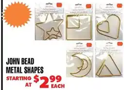 Len's Mill Stores John Bead Metal Shapes offer