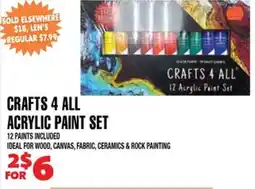 Len's Mill Stores Crafts 4 All Acrylic Paint Set offer
