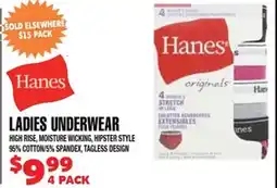 Len's Mill Stores Hanes Ladies Underwear offer