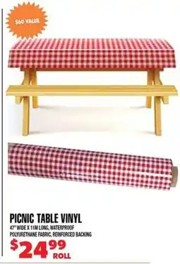 Len's Mill Stores Picnic Table Vinyl offer