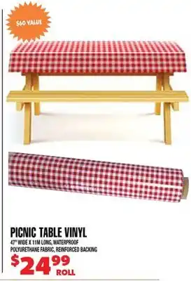 Len's Mill Stores Picnic Table Vinyl offer