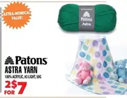 Len's Mill Stores Patons Astra Yarn offer