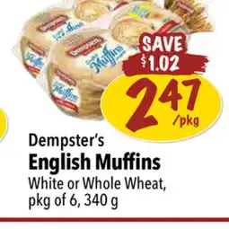 Farm Boy Dempster's English Muffins offer