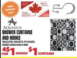 Len's Mill Stores Aquarius Shower Curtains And Hooks offer