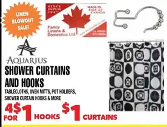 Len's Mill Stores Aquarius Shower Curtains And Hooks offer