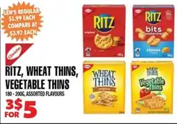 Len's Mill Stores Christie Ritz wheat Thins Vegetable Thins offer