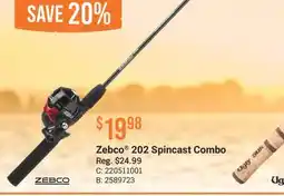 Cabela's Zebco 202 Spincast Combo offer