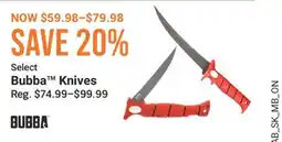 Cabela's Bubba Knives offer