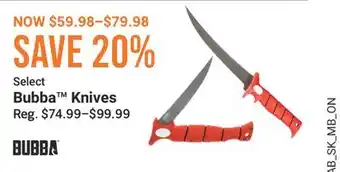 Cabela's Bubba Knives offer