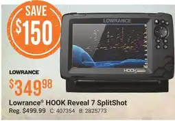 Cabela's Lowrance HOOK Reveal 7 SplitShot offer