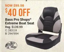 Cabela's Bass Pro Shops Extreme Boat Seat offer
