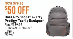 Cabela's Bass Pro Shops 4-Tray Prodigy Tackle Backpack offer