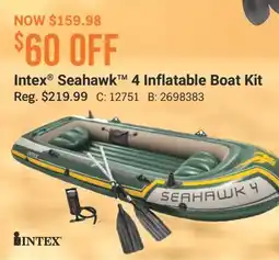 Cabela's Intex Seahawk 4 Inflatable Boat Kit offer