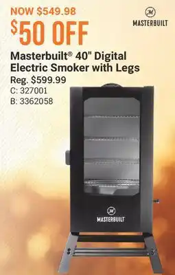 Cabela's Masterbuilt 40 Digital Electric Smoker with Legs offer