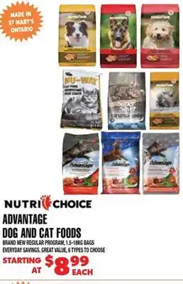 Len's Mill Stores Nutri Choice Advantage Dog And Cat Foods offer