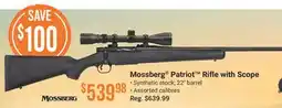 Cabela's Mossberg Patriot Rifle with Scope offer