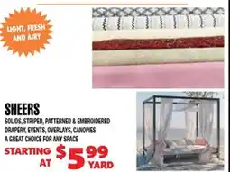Len's Mill Stores Sheers offer