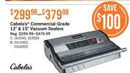 Cabela's Cabela's Commercial-Grade 12 & 15 Vacuum Sealers offer