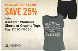 Cabela's Ascend Women's Shorts or Graphic Tops offer