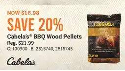 Cabela's Cabela's BBQ Wood Pellets offer