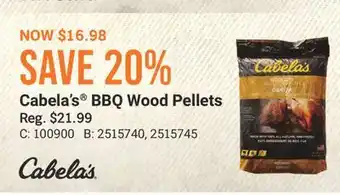 Cabela's Cabela's BBQ Wood Pellets offer