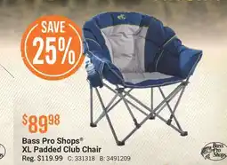 Cabela's Bass Pro Shops XL Padded Club Chair offer