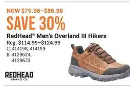 Cabela's RedHead Men's Overland III Hikers offer