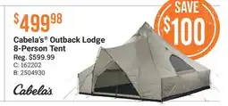 Cabela's Cabela's Outback Lodge 8-Person Tent offer