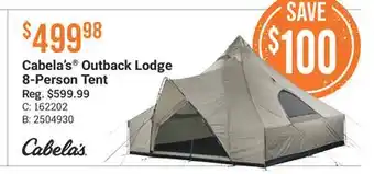 Cabela's Cabela's Outback Lodge 8-Person Tent offer