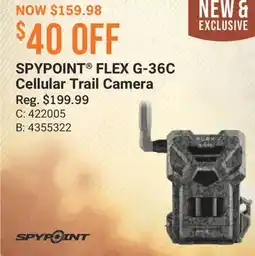 Cabela's SPYPOINT FLEX G-36C Cellular Trail Camera offer