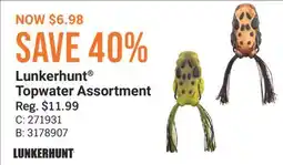Cabela's Lunkerhunt Topwater Assortment offer