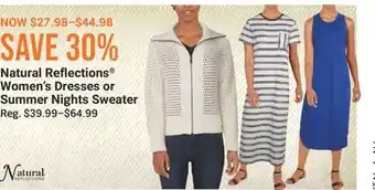 Cabela's Natural Reflections Women's Dresses or Summer Nights Sweater offer