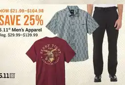 Cabela's 5.11 Men's Apparel offer