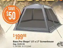 Cabela's Bass Pro Shops 15' x 17' Screenhouse offer