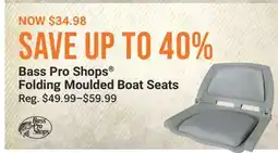 Cabela's Bass Pro Shops Folding Moulded Boat Seats offer