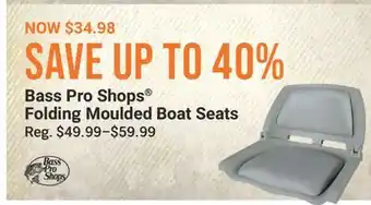 Cabela's Bass Pro Shops Folding Moulded Boat Seats offer