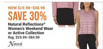 Cabela's Natural Reflections Women's Weekend Wear or Active Collection offer