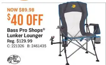 Cabela's Bass Pro Shops Lunker Lounger offer