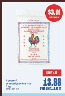 Wholesale Club SCENTED JASMINE RICE, 8 kg offer