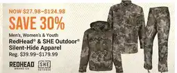 Cabela's RedHead & SHE Outdoor Silent-Hide Apparel offer