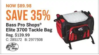 Cabela's Bass Pro Shops Elite 3700 Tackle Bag offer