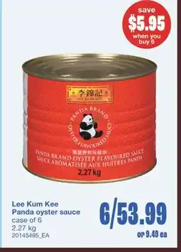 Wholesale Club PANDA OYSTER SAUCE, CASE OF 6, 2.27 kg offer